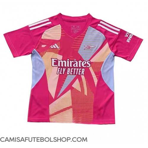 Camisa de time de futebol Arsenal Goleiro Replicas 2º Equipamento 2024-25 Manga Curta